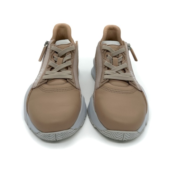 FENDI Flow Sneakers Beige leather low-tops - Picture 4 of 7